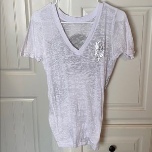 Sinful see through T-shirt with skull design